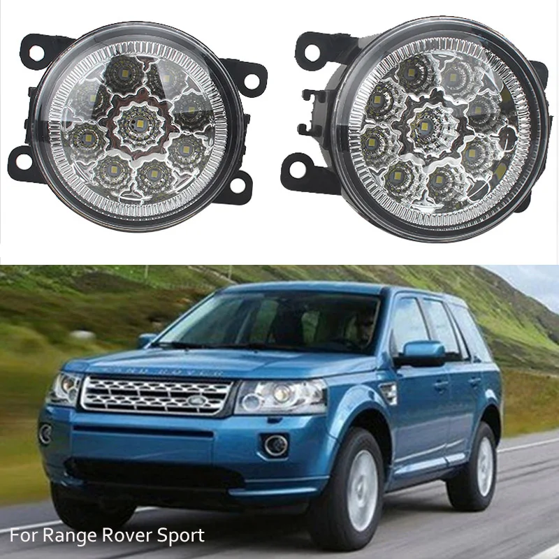 6000K 12V 18 W/SET автомобильный Стайлинг для Range Rover Sport FREELANDER 2 LR2 2006- DISCOVERY 4 DRL Противотуманные фары освещение светодиодный фонарь