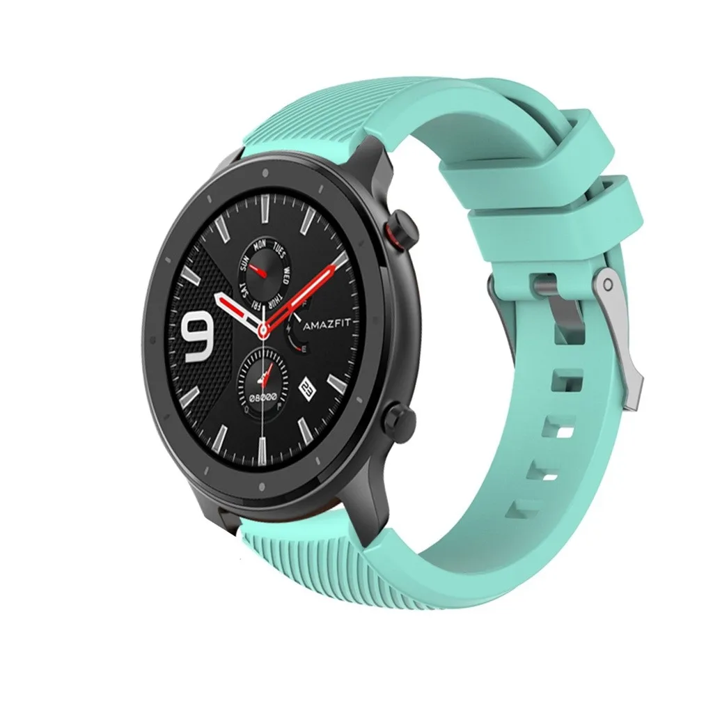Силиконовый ремешок для Huami AMAZFIT GTR 47 мм, ремешок для умных часов, сменный мужской Т-образный браслет, Женский Мужской спортивный ремешок для часов 19Ag