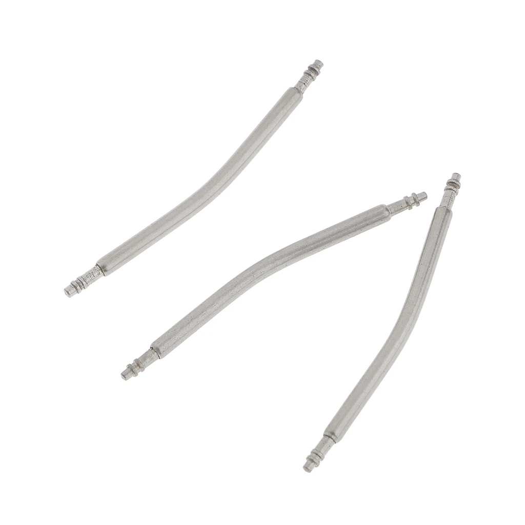 200pcs Stainless Steel Curved Spring Bar Pins Link for Watch Band 24mm 22mm  20mm 18mm Watch Repair Accessory