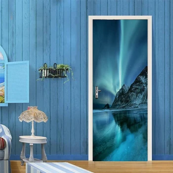 

Waterproof Oil Proof 3D Wall Sticker Football Field Picture Door Stickers Window Wardrobe Fridge Stickers Decoration