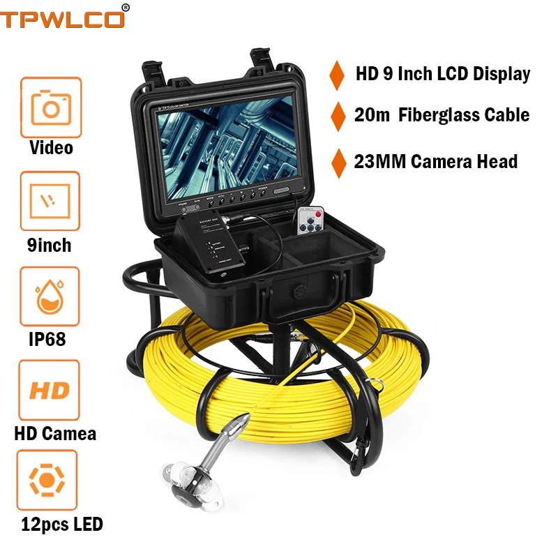 

Камера-Эндоскоп Промышленная, 20 м, 9 дюймов, ТВЛ