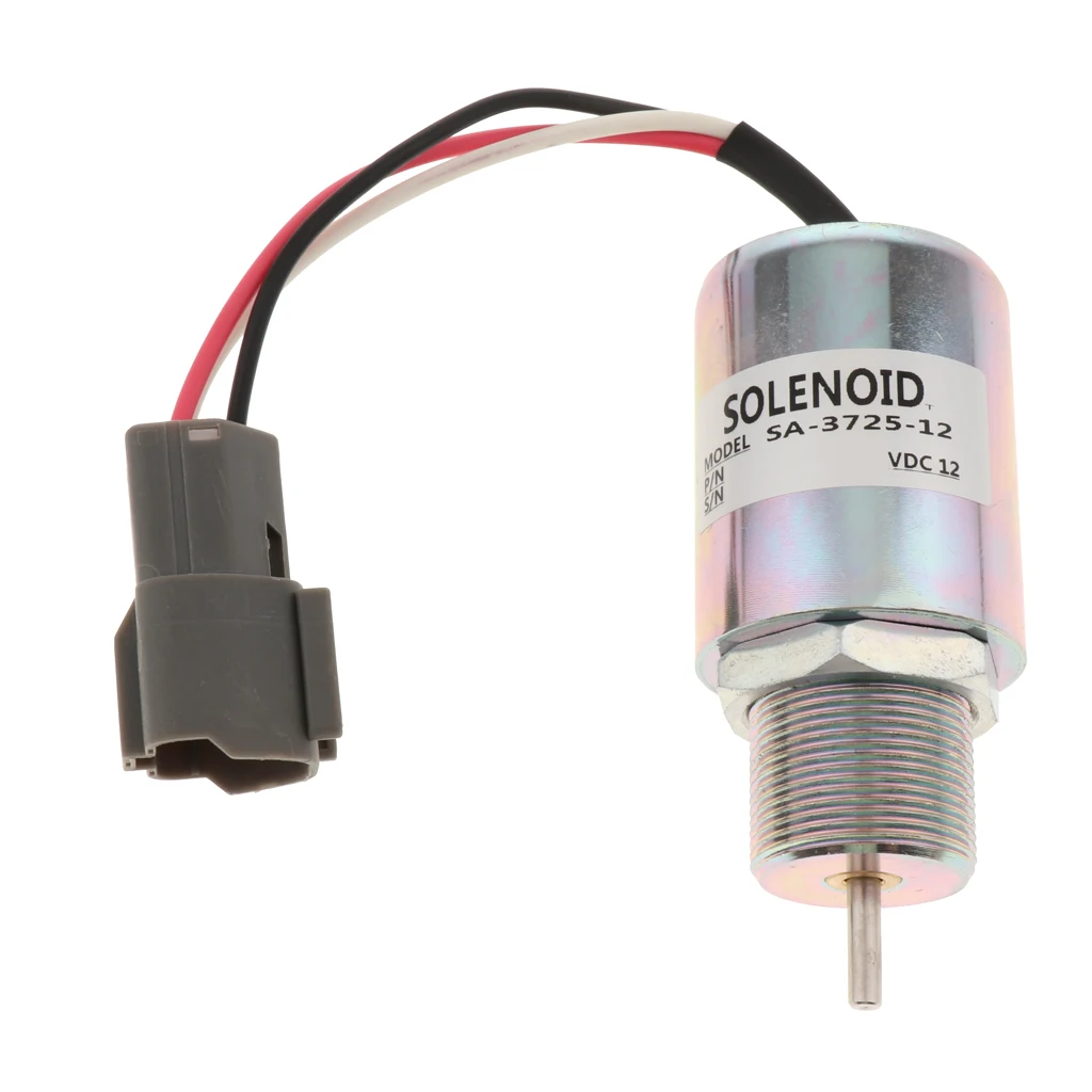 Alloy 12V Fuel Shut Off Solenoid SA-3725-12 For MITSUBISHI S3L S3L2 Engine