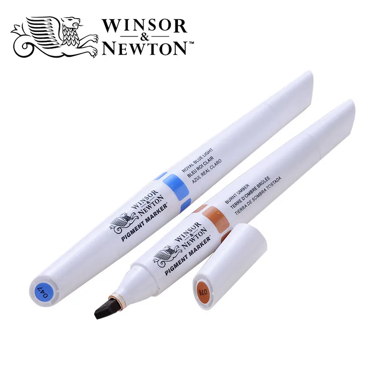 Winsor& Newton высококачественный пигментный Маркер 6 цветов Набор для профессионального графического художника одежды дизайн художника поставки