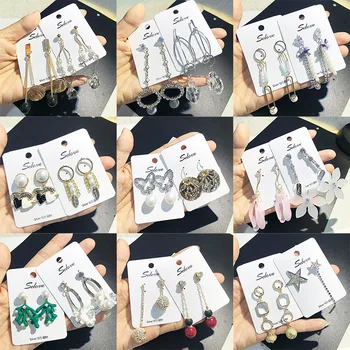 

30 Paris/lot novelty fashion women alloy earring lot vintage style cool design women jewelry earring wholesale 201109-88