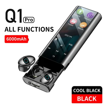 

MP3 Wireless Bluetooth Earphone Earbud Multi-function MP3 Player Earbuds IPX7 Waterproof 9D TWS Earphone 6000mAh Power Bank