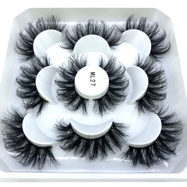 5 pairs natural false eyelashes fake lashes long makeup 3d mink eyelashes eyelash extension mink eyelashes for beauty