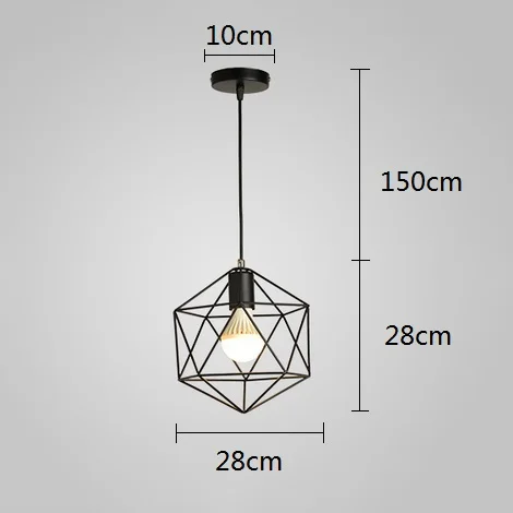 Современный подвесной светильник s Hanglamp Lustre винтажный светильник Промышленный светильник Lamparas De Techo Colgante современный скандинавский Лофт клетка - Цвет корпуса: 11