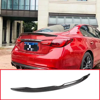 

Real Carbon Fiber Car Trunk Spoiler Wing For INFINITI Q50 Q50S 2014-2018 Rear Wing Spoiler Rear Trunk Roof Wing