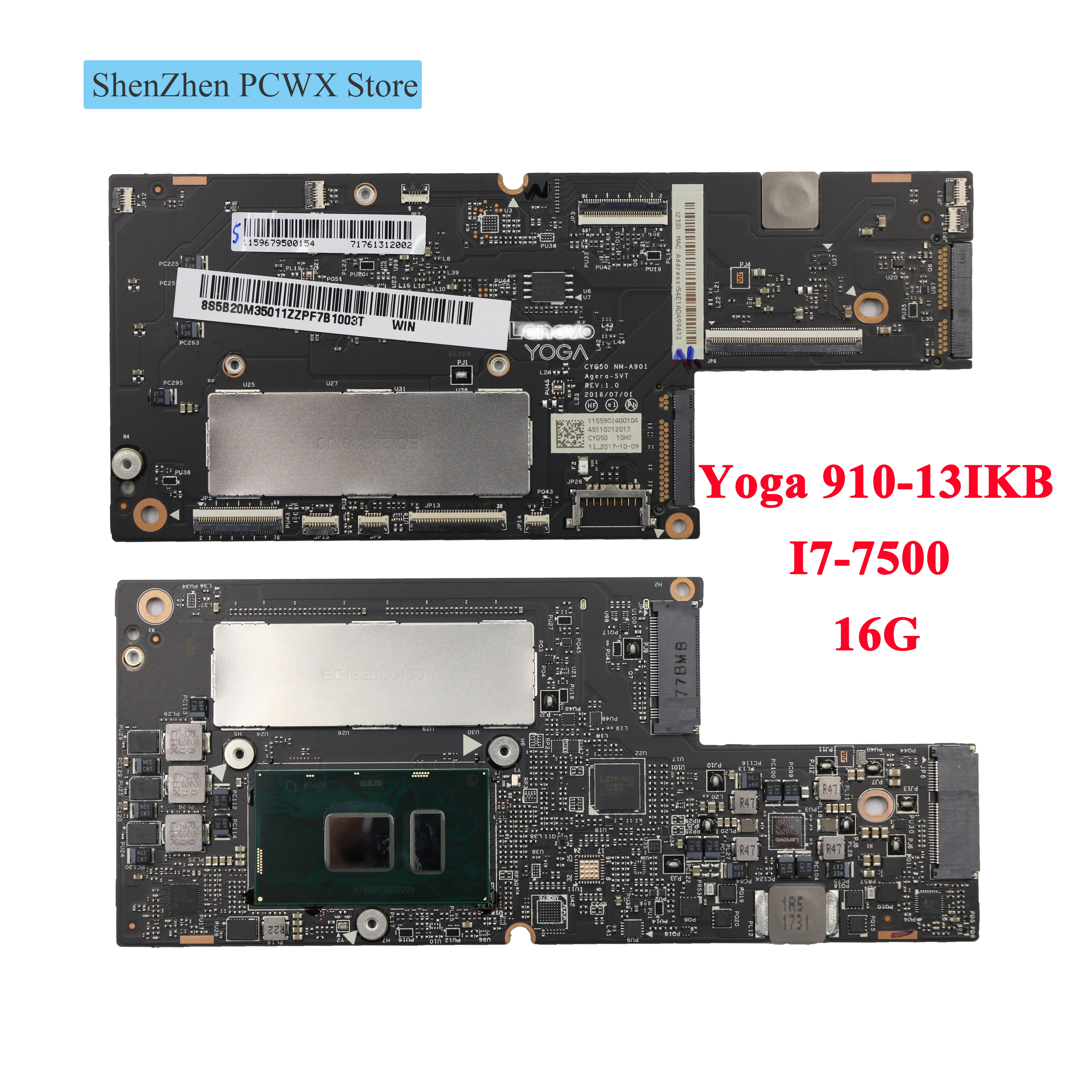 Для ideapad Yoga 910-13IKB 80VF 80VG Встроенная графическая карта ноутбука Материнская плата
