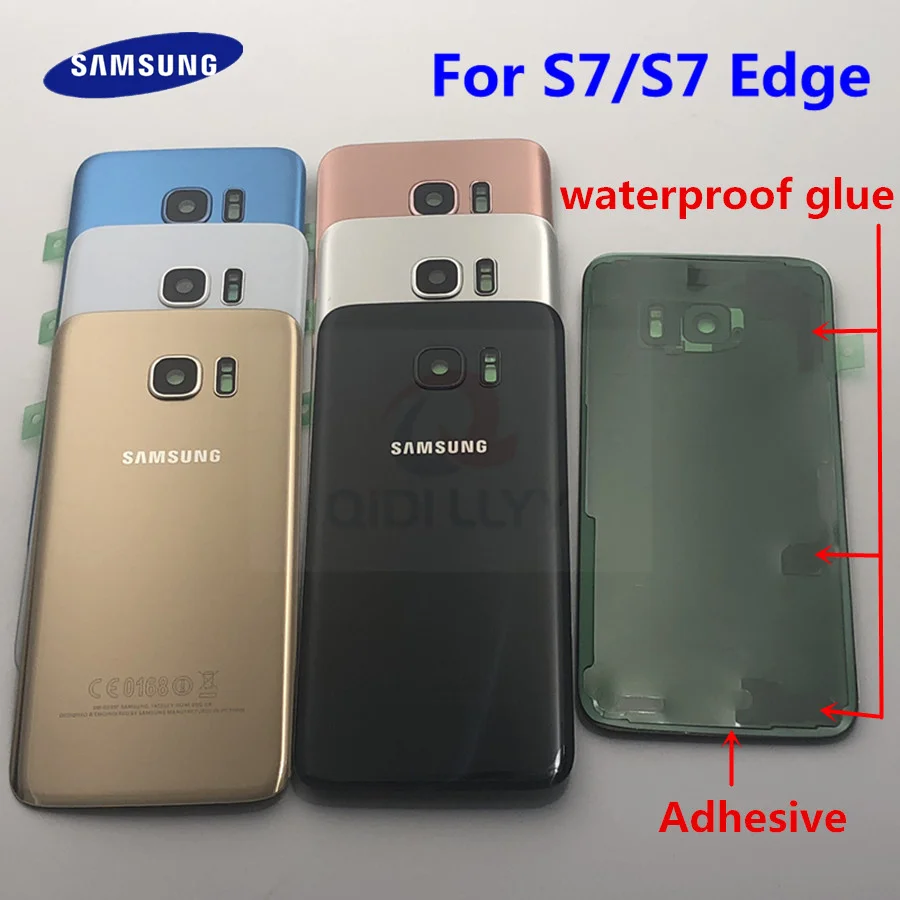 Samsung Galaxy S7 Edge G935 G930 батарея задняя крышка Дверь Корпус Замена Ремонт Запчасти уха