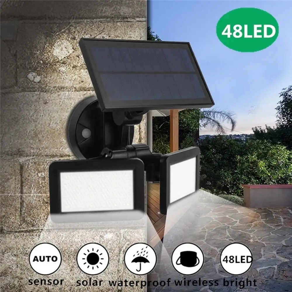

Radar Induction Wall Light Spotlight Wall Lamp 180-Degree Rotatable Sensor Waterproof Outdoor Foldable Durable
