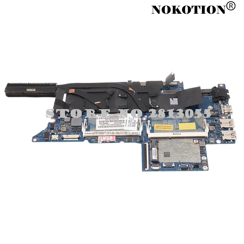 Nokotion 686579-001 аккумулятор большой емкости QAU30 LA-8661P радиатора для HP ENVY4 ENVY6
