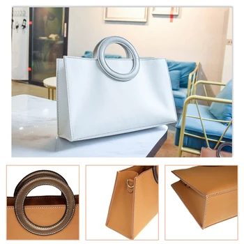 

Diy Bag Homemade Gift Hand-woven Material Bag Classic Tassel Pu Bag Handbag Shoulder Bag Trend Wild