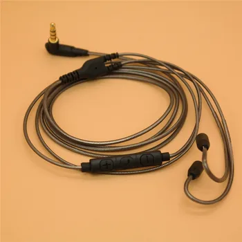 

For Shure SE215 Cable Replacement w/ Vol Adjustment MMCX Cable Aluminum Foil Wire & TPE Composite Outer Casing for SE315 SE425