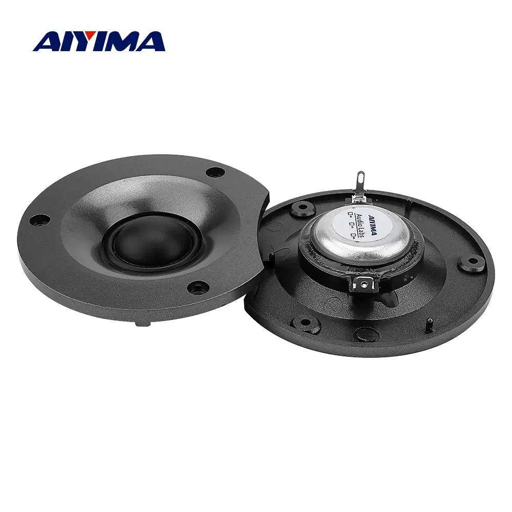 AIYIMA 2Pcs 3.5 Inch Silk Film Tweeter Audio Speakers 12 Ohm 50W Neodymium Magnet Loudspeaker DIY 4.5-6.5 Inch Sound Speaker