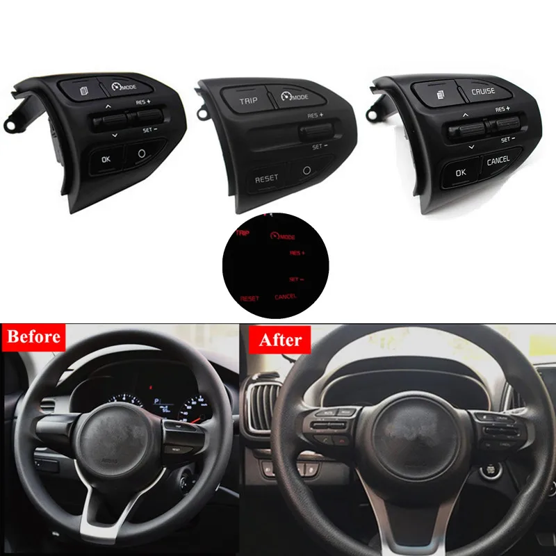Кнопка рулевого колеса для KIA K2 RIO 2017 2018 X LINE кнопки Bluetooth телефон круиз контроль