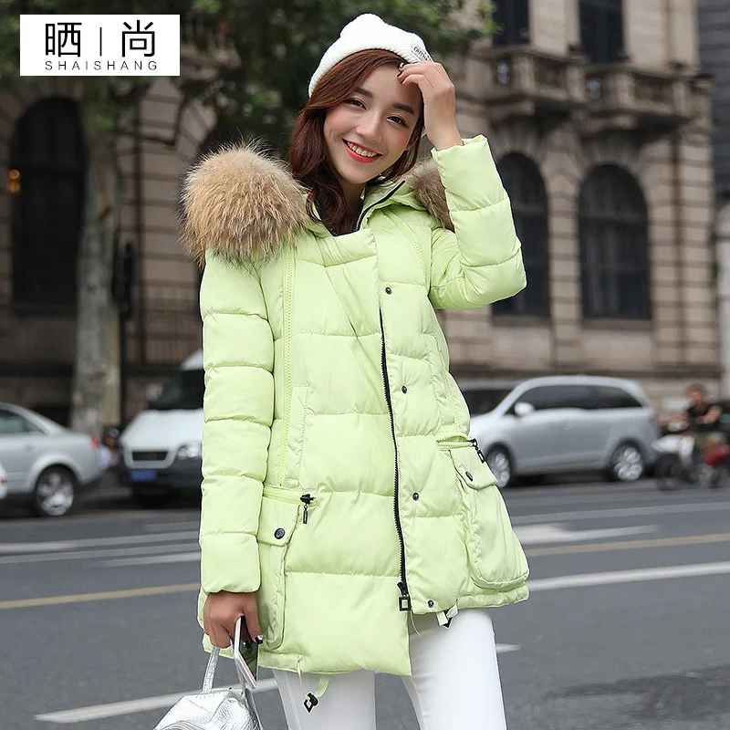 

17 Winter New Style Korean-style Bread Cotton-padded Clothes Loose And Plus-sized a Version Mid-length Thick Warm down Jacket Co