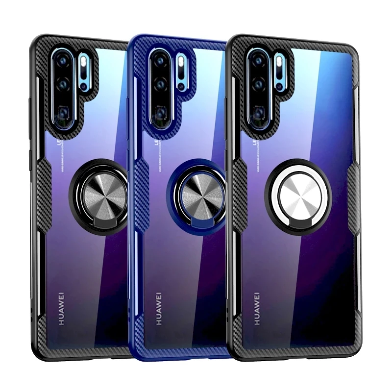 Прозрачное стекло Huawei мобильный телефон случае Кольцо протектор для P30 P20 40 Pro Lite