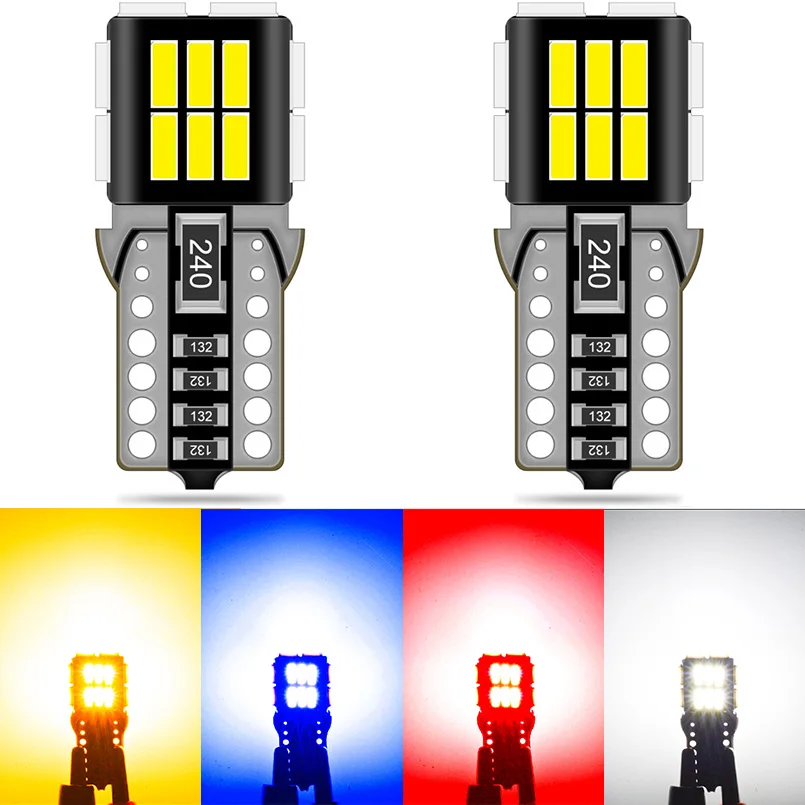 

2pcs T10 W5W led light bulbs 194 168 led car Reading Lights Interior Lights White 12V for Mercedes W204 W211 W212 W203 W205