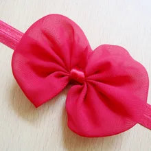 Q16 алиэкспресс Лидер продаж, повязка на голову, шифон, бант, лента для волос, Европа и Америка, детская лента для волос, 12 цветов, сортировка