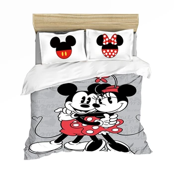 

Mickey Mouse Bedding Set Queen King Size Bedding Set Children Boy Girl Kds Duvet Cover Pillow Cases Comforter Bedding Sets