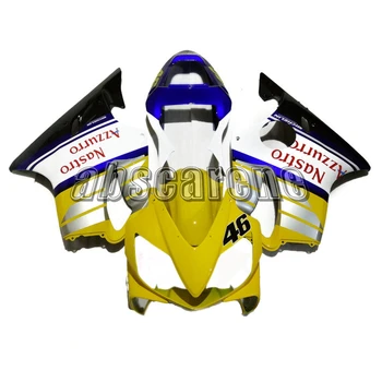 

Full Fairings for Honda CBR600F4i 2001 2002 2003 CBR 600 F4i 01 02 03 Injection ABS Plastic Bodywork Yellow White Blue Strips