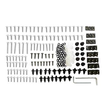 

223 Pcs Motorcycle Fairing Bolts Kit Bodywork Fastener Clip Screws Nut for Motor