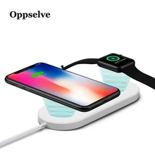 2 в 1 Qi Беспроводное зарядное устройство для iPhone 11 Pro Xr X S Max Apple Watch 3 2 Беспроводная зарядная подставка для samsung S8 S9 S10 Plus зарядное устройство