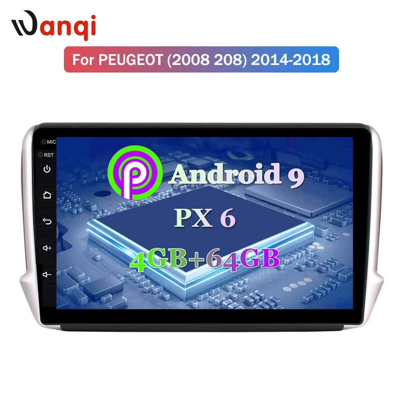 10 1 дюймов 2.5D ips HD Android 9 0 навигационный Автомобильный мультимедийный плеер для