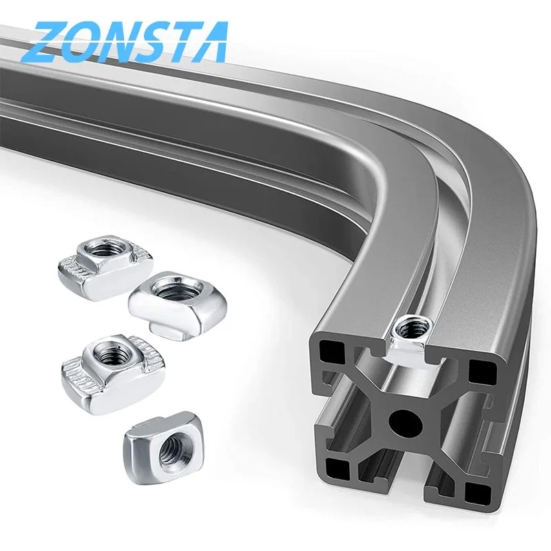 Slide T Nut M3 M4 M5 M6 M8 Aluminium profile fastener connector T-Nuts 3D printer sliding Nut Hammer Head Slot 20 30 40 EU