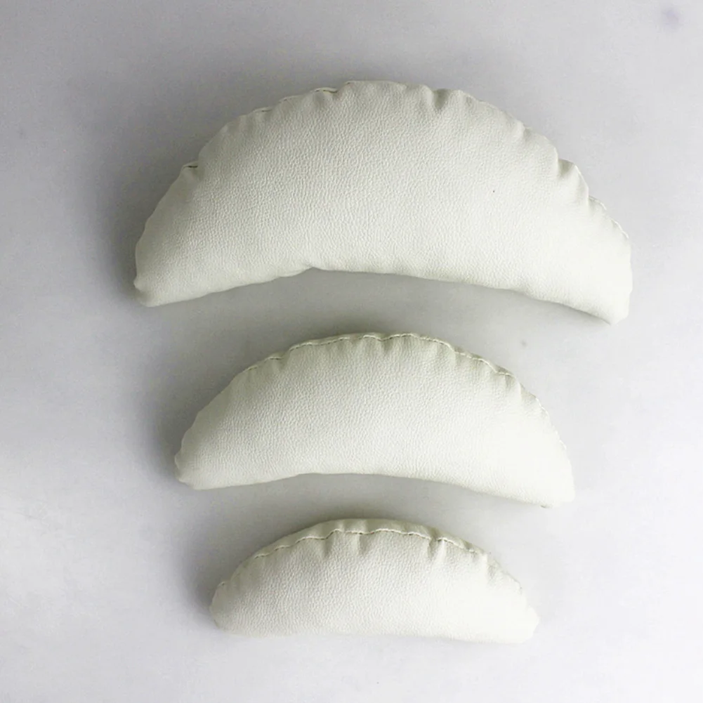 

3pcs Newborn Decoration Pillow Stying Studio Photo Props Professional Crescent Shape Unisex Fashion Solid Posing Baby PU Leather