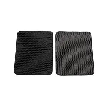 

Black/Grey Waterproof Cat Pad Cat Litter Box Cat Litter Mat Double Filter Home Rug Clean