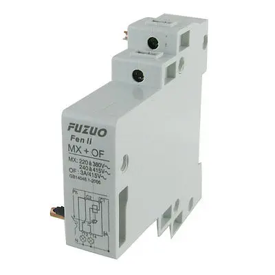 

MX+OF Shunt Release Auxiliary Switch AC 220V for MCB Circuit Breaker