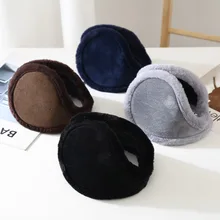 Winter Warm Earmuffs Outdoor Riding Thicken Widen Headphones Imitation Rabbit Fur Men Ear Cover Protector Plush Soft Ear Mask