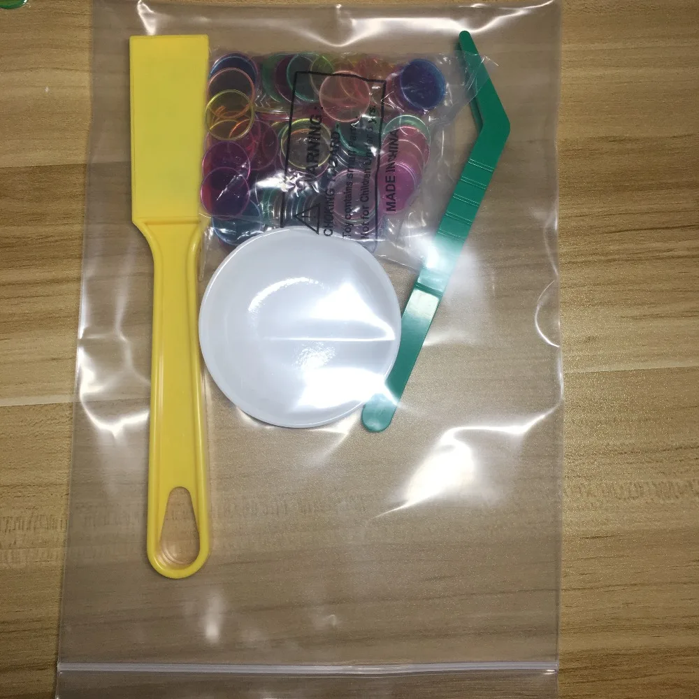 Детские игрушки Обучающие игрушки Монтессори магнитные палочки набор с прозрачным круглым чип-счетчик с металлической петлей 100 шт