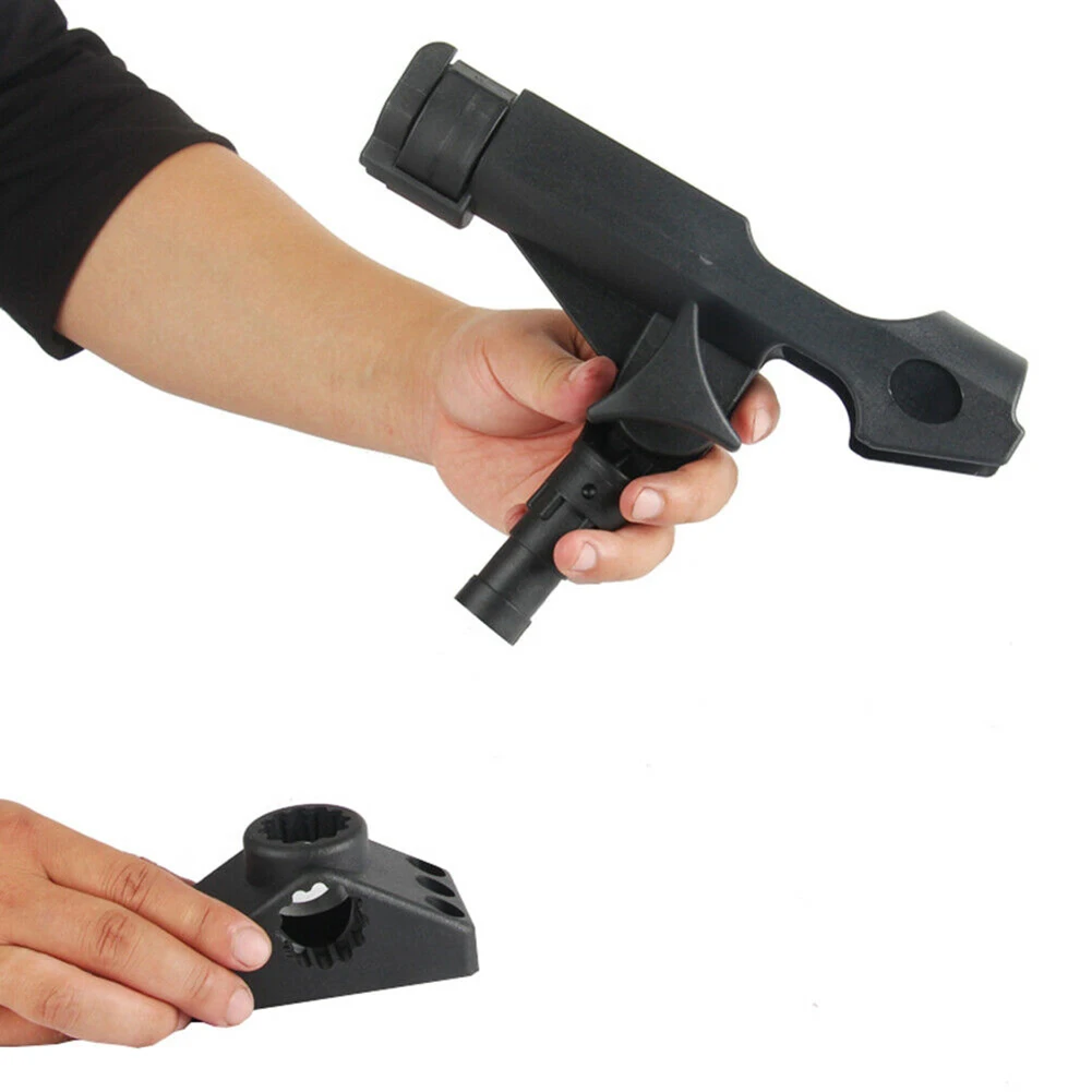 

Newly 360 Degree Rotation Adjustable Fishing Rod Pole Mount Stand Bracket Holder for Kayak Canoe Boat Fishing Rod Base Bracket