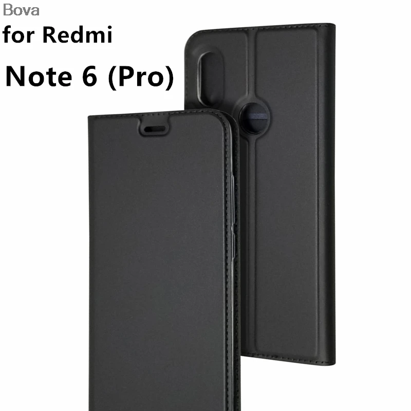 

Ultra-thin Matte Cover Case for Xiaomi Redmi Note 6 Pro 3/32GB / 4/64GB Magnetic adsorption Case Card Holder phone shell