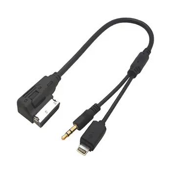 

Music Lead Connector Audio Car Cable Adapter AUX AMI MMI Interface Device For IPhone