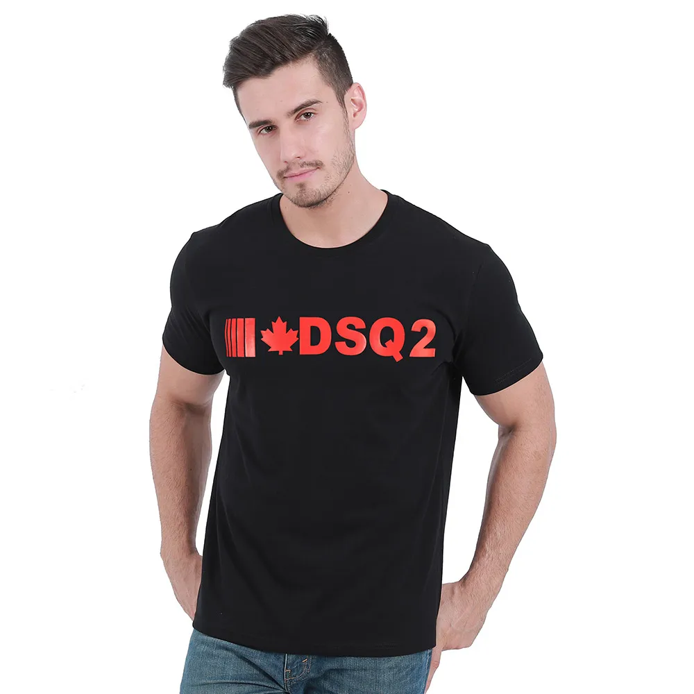 

Модная Летняя женская мужская хлопковая Спортивная футболка Dsqicond2 DSQ2 с принтом, удобная поглощающая пот рубашка с коротким рукавом и круглым вырезом