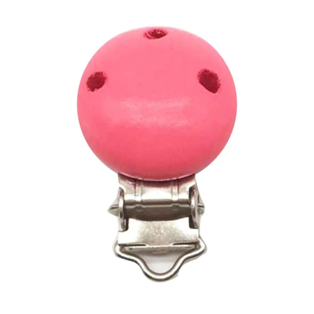 

Portable Size Baby Kids Wooden Beaded Pacifier Holder Clip Nipple Teether Dummy Strap Chain Pacifier Clip Chain
