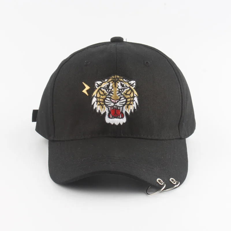 

Baseball Cap Spring And Summer Men And Women Unisex Hip Hop Tiger Head Embroidered Cap Casual Brim Hat
