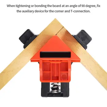 

4pcs Right Angle Clamp Fixing Clips Picture Frame Corner Clamp Hand Tool Angle Clamps Pipe Clamp Suitable For Woodworking