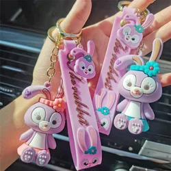 Porte clés de sac d'écolier en PVC, mignon, étoilé, lapin, voiture, gadget, cadeaux promotionnels 