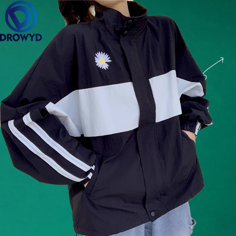 

Summer Letter Thin Baseball Jacket Women Casual Pockets Hip Hop Bomber Tops Breathable Sunscreen Cardigan Loose Coat 3 Colors