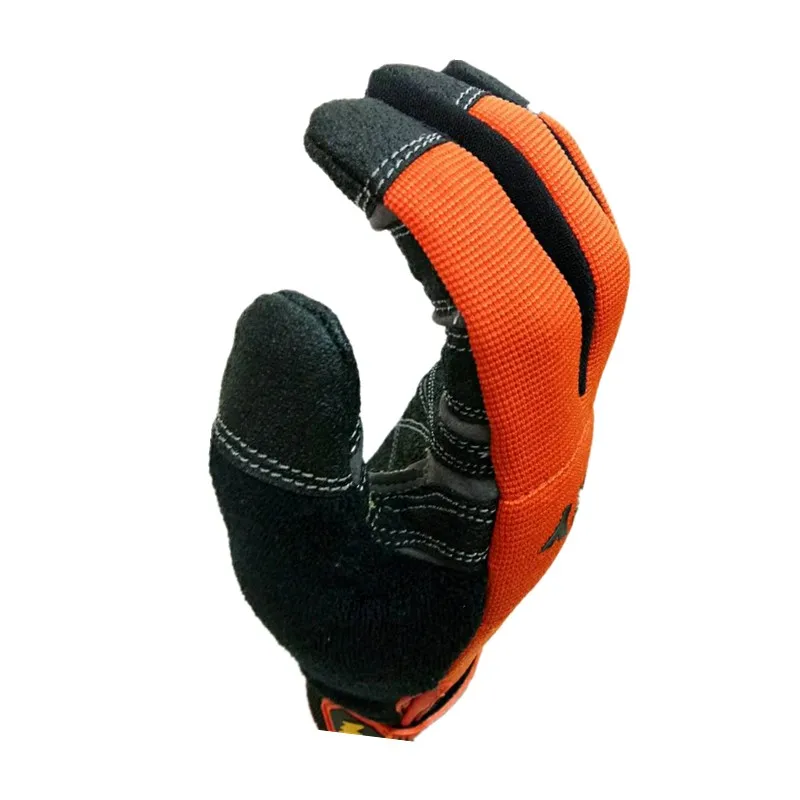 Высочайшее качество экстра прочный стойкий к прокалыванию нескользящий и ANSI порез, уровень 3 Рабочая перчатка(Х-большой, оранжевый