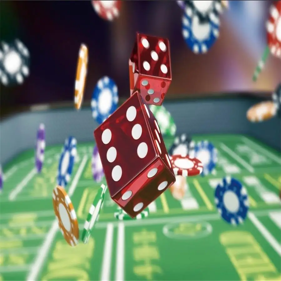 Laeacco Las Vegas фон рулетка кости казино развлечения вечерние баннер фотографии фоны фотосессия Фотостудия