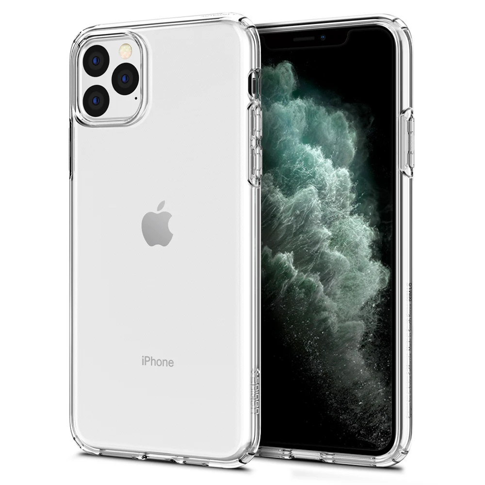 Spigen жидкокристаллическая серия Гибкий Мягкий ТПУ легкий тонкий нескользящий чехол для iPhone 11 Pro Max/11 Pro/iPhone 11