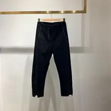 Женская Мода свободный хлопчатобумажный из денима брюки 1227