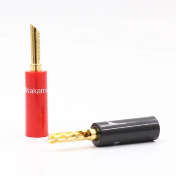 

4pcs 24K Gold Plated Nakamichi Speaker banana plug ,connector for DIY speaker cable