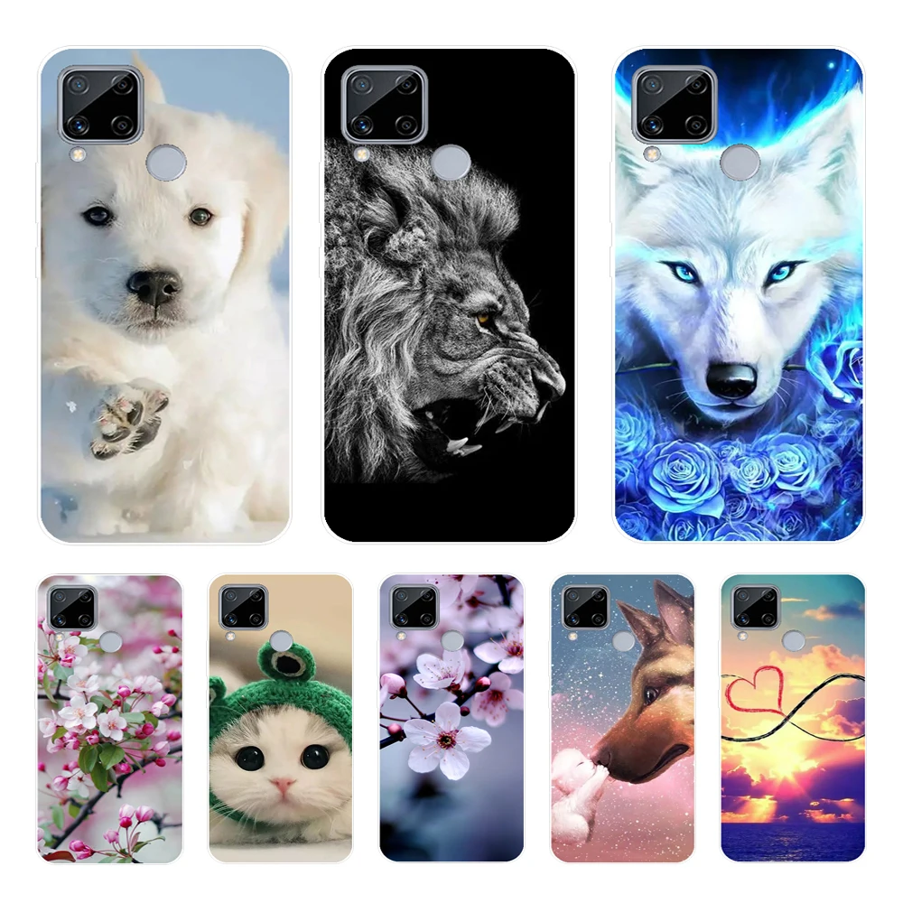 Per Oppo Realme C15 Custodia Morbida In Silicone Cover Posteriore Custodia Per Telefono Per Realme C15 C 15 Custodia In Silicone Funda Per Realme C15 